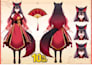 design custom character sheet or reference sheet for your oc, vtuber